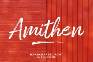 Amithen: The Power of Textured Brush Typography in Modern Design