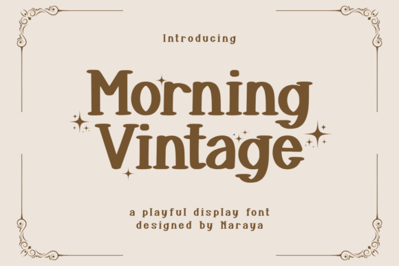 Bringing Warmth to Your Creations with the Morning Vintage Font