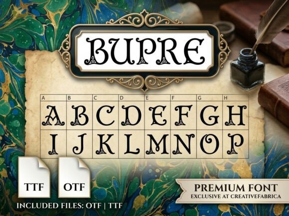 Bupre: Channeling the Mythic Soul of Ancient Script for Modern Branding