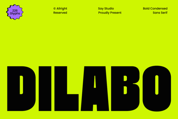 Dilabo: The Bold Condensed Font That Commands Attention