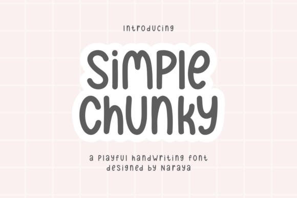 Simple Chunky: A Playful Font for Bold Creative Projects