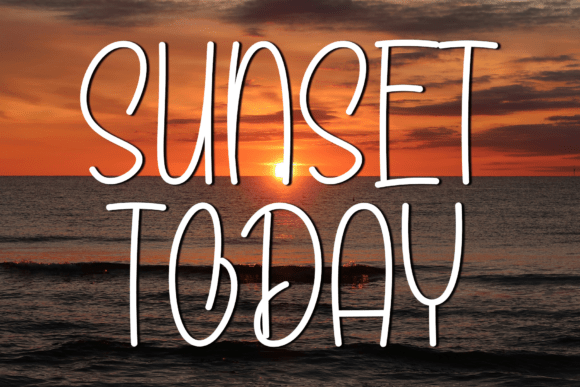 Sunset Today: How to Use This Handwritten Script Font Like a Pro