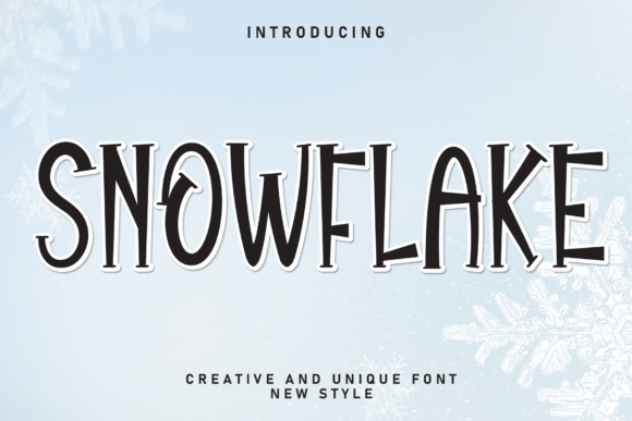 The Snowflake Font: Adding a Handwritten Touch to Your Creative Projects